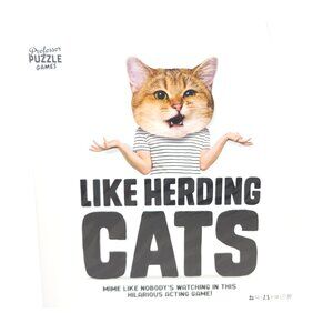 Like Herding Cats Board Game Professor Puzzle Ages 10+ New Sealed